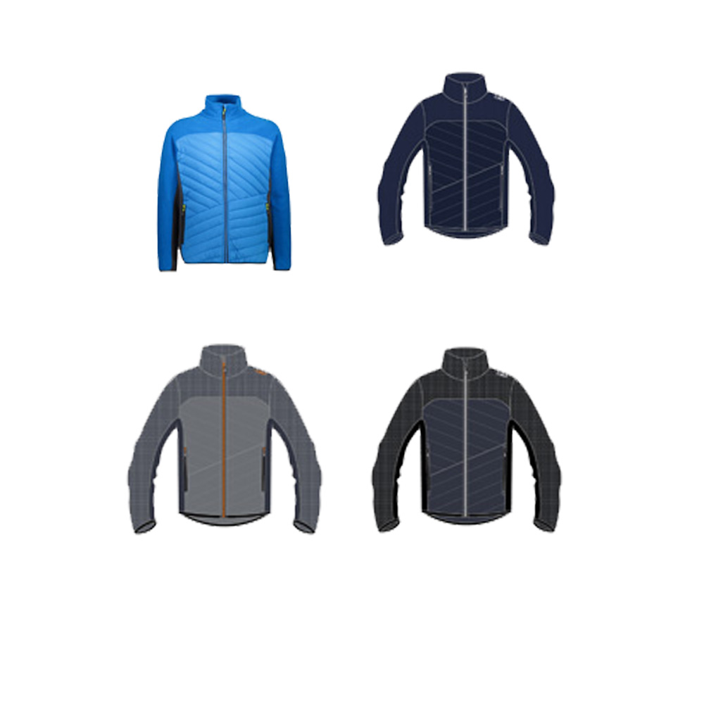 CMP Hybrid chaqueta chaqueta Man Jacket fix Hood Hybrid azul oscuro transpirable
